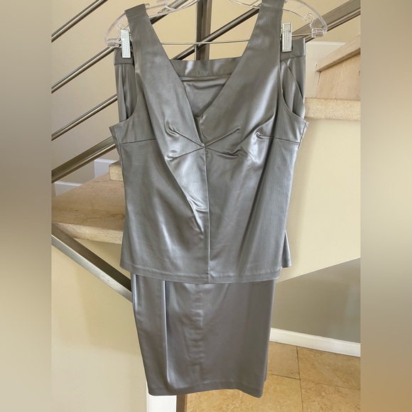 Vintage D&G Shimmering Silver Fabric Top